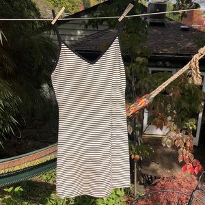 BDG black and white low back dress